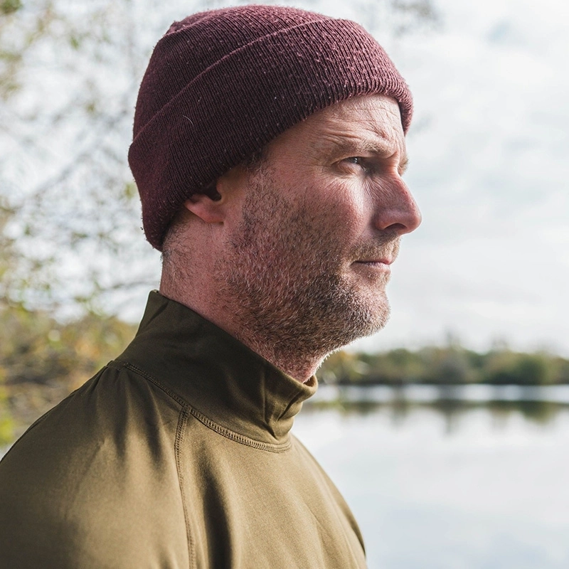 Korda Mock Neck Thermal LS Shirts Dark Olive
